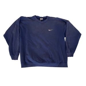 90’s Vintage Nike Crewneck Sweatshirt, Blue, Size L